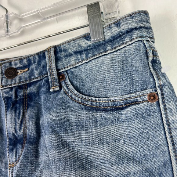 NWT Lucky Brand The Cut Off Shorts Frayed Denim Medium Wash Size 4 27 NEW - Picture 5 of 11
